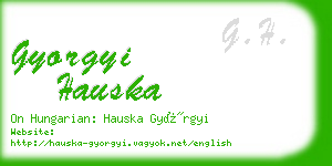 gyorgyi hauska business card